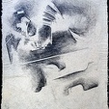 1967, 420×360 mm, frotáž grafitem, papír, sig.