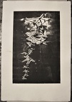 1966, 450×300 mm, reliéfní tisk, tiskařská barva, papír, kolážová grafika, sig.