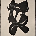 1966, 470×300 mm, reliéfní tisk, tiskařská barva, papír, kolážová grafika, sig.