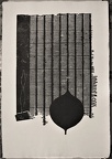 1966, 500×340 mm, reliéfní tisk, tiskařská barva, papír, kolážová grafika, sig.