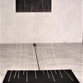 1970, 80×170 cm (jedna deska), plátno, akryl, provázky, sig., MG-černá