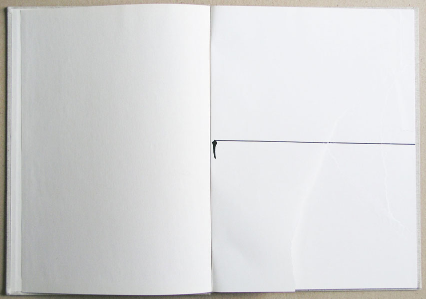 1985, 300×220 mm, trhaná kniha, Prostor knihy III., sig.