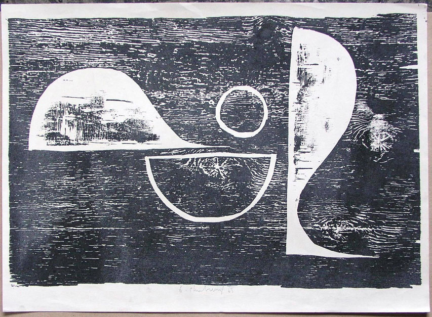 1963, 320×480 mm, tiskařská barva, papír, sig.