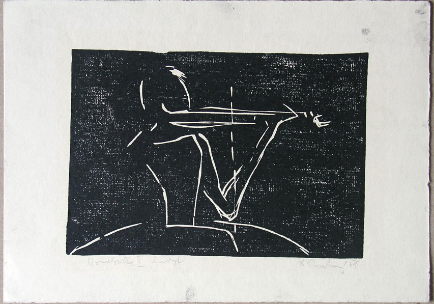 1960, 150×200 mm, tiskařská barva, papír, sig.