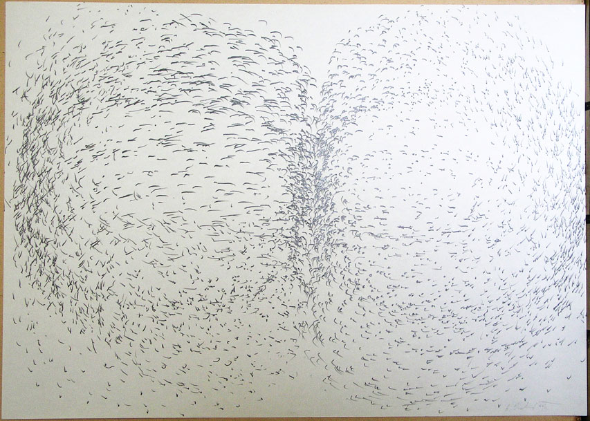 1994, 630×860 mm, obouruční kresba tužkou, papír
