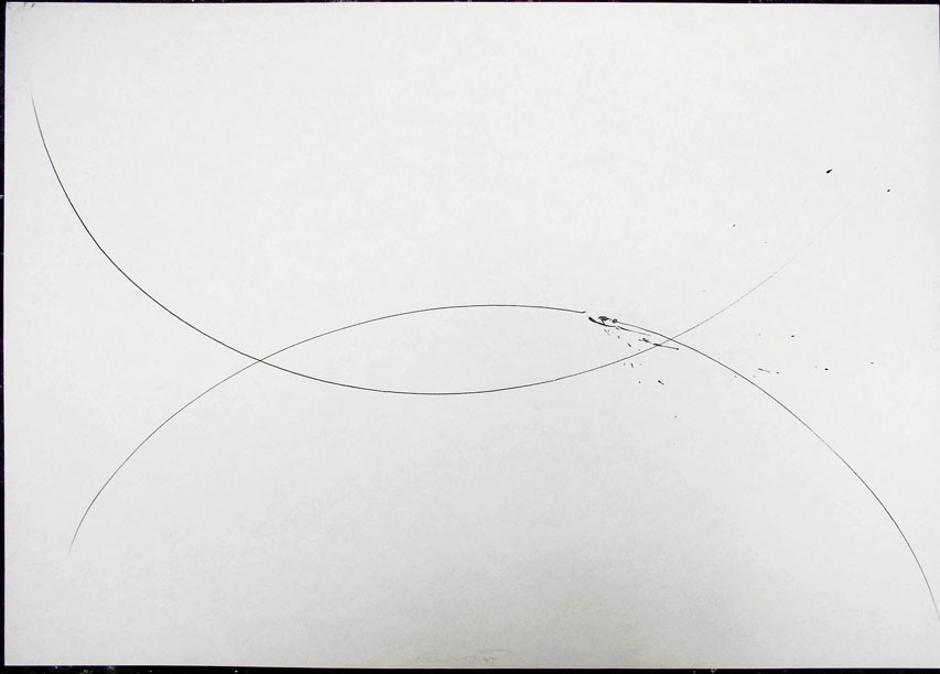 1997, 630×880 mm, obouruční kresba, tuš, papír, sig.