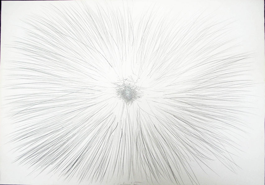 1995, 700×1000 mm, obouruční kresba tužkou, papír